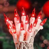 Hopolon Mini B10 Lights – Family-Friendly Christmas Tree and Bedroom Glow, Steady-Lit 2-Pack