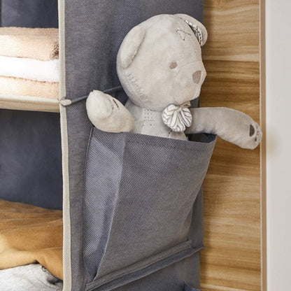 YOUDENOVA Hanging Closet Organizer and Storage – Vertical Clothing Organizer for Walk-In Wardrobe Planning, Grey