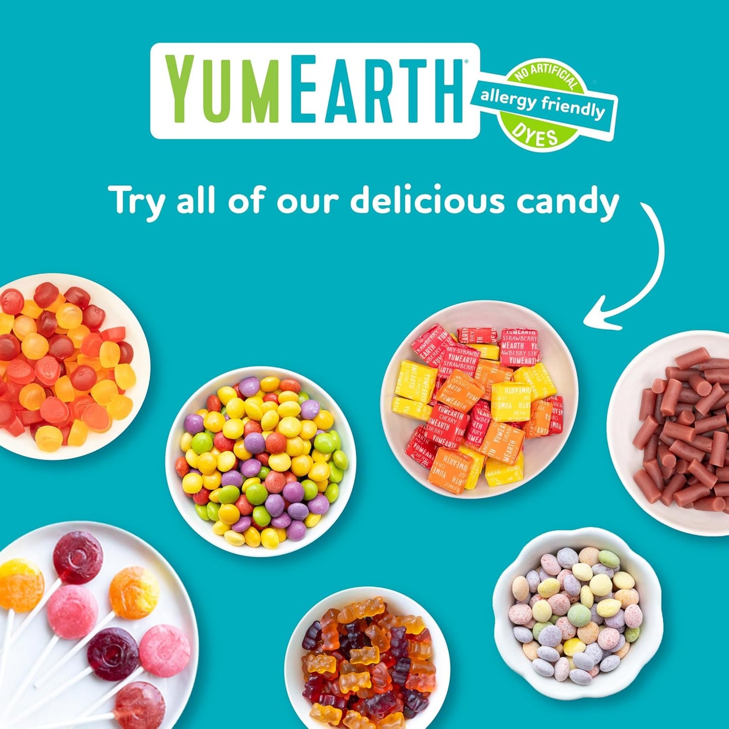 YumEarth Organic Gummy Bears – School Safe Snack Pack, Nut Free Dairy Free Gluten Free Gummies