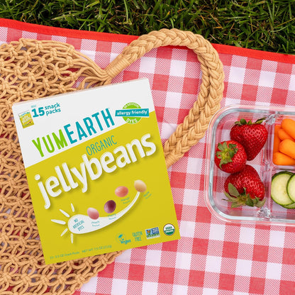 YumEarth Organic Jelly Beans – Easter Basket and Halloween Treat Bag Filler for Inclusive Classroom and Party Hosting