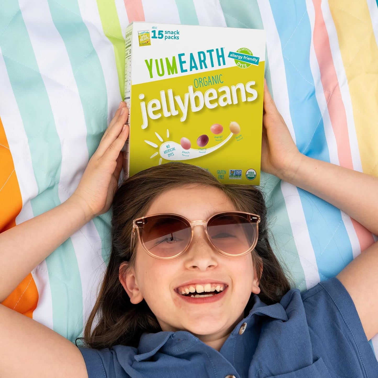 YumEarth Organic Jelly Beans – Easter Basket and Halloween Treat Bag Filler for Inclusive Classroom and Party Hosting
