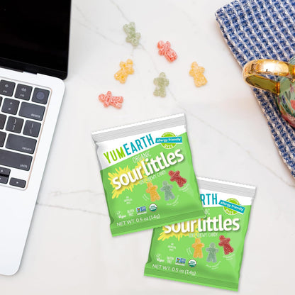 YumEarth Organic Sour Littles Chewy Candy – Organic Vegan Snack for Cross Contamination Free Lunchbox Packing