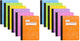 Wide Ruled - Pack of 12 - Assorted Bright