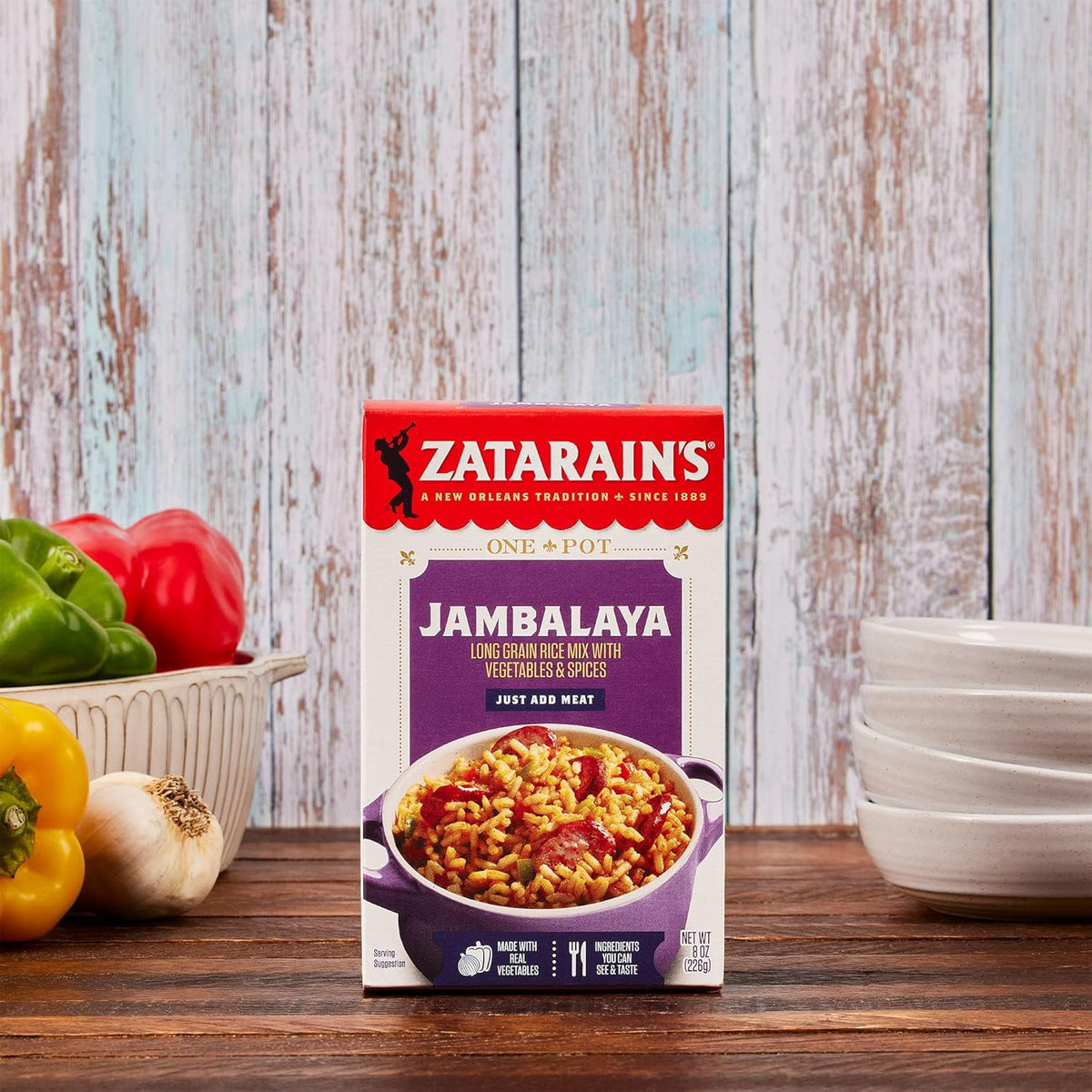 Zatarain's Jambalaya Rice Mix – Fast Stovetop or Thermos Meal Prep for Work Lunch and Dorm Cooking