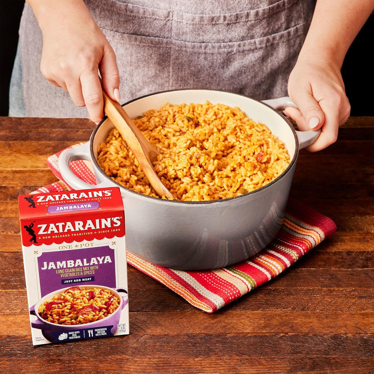 Zatarain's Jambalaya Rice Mix – Fast Stovetop or Thermos Meal Prep for Work Lunch and Dorm Cooking