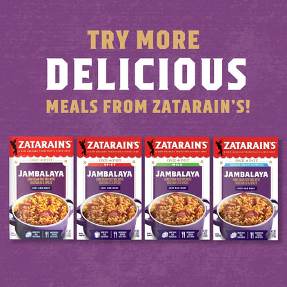 Zatarain's Jambalaya Rice Mix – Fast Stovetop or Thermos Meal Prep for Work Lunch and Dorm Cooking