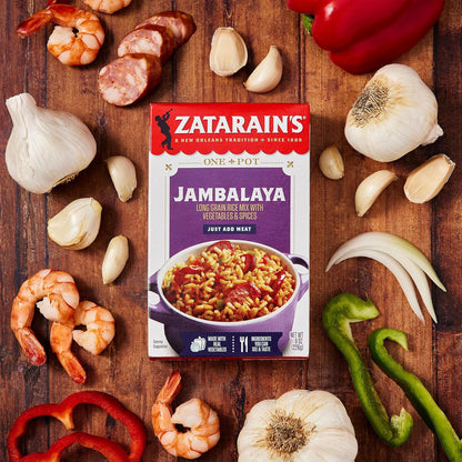 Zatarain's Jambalaya Rice Mix – Fast Stovetop or Thermos Meal Prep for Work Lunch and Dorm Cooking