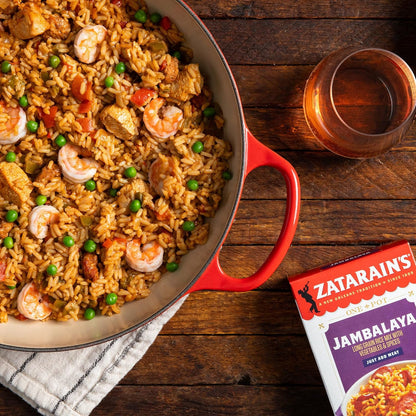 Zatarain's Jambalaya Rice Mix – Fast Stovetop or Thermos Meal Prep for Work Lunch and Dorm Cooking