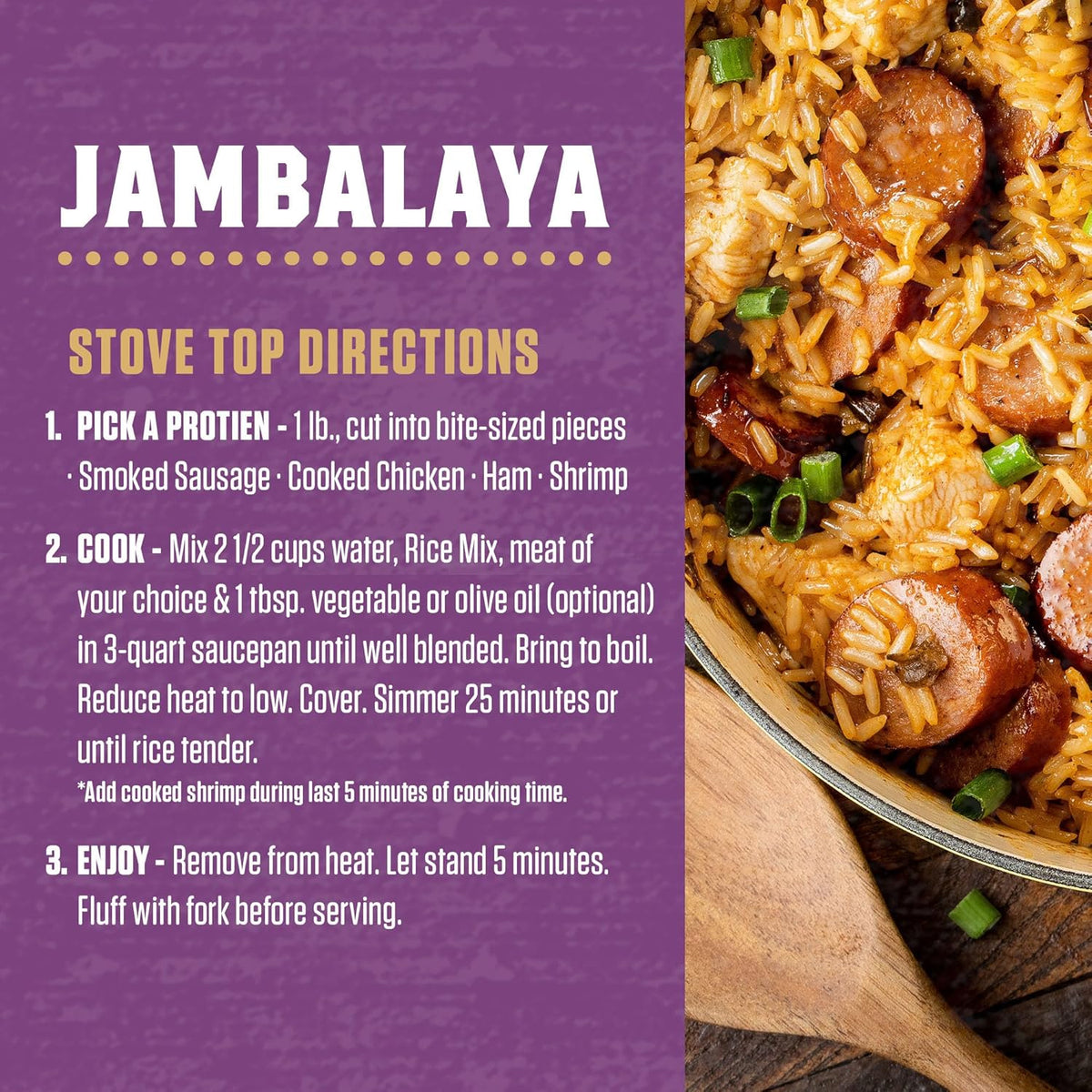 Zatarain's Jambalaya Rice Mix – Fast Stovetop or Thermos Meal Prep for Work Lunch and Dorm Cooking
