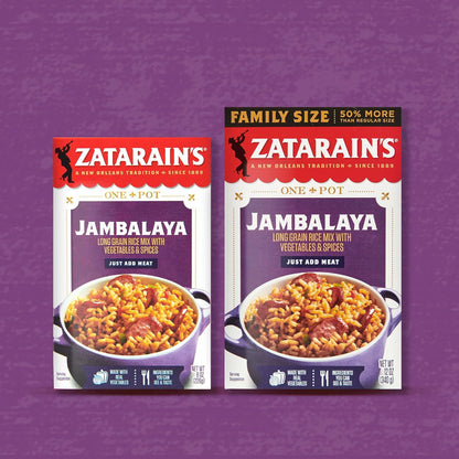 Zatarain's Jambalaya Rice Mix – Fast Stovetop or Thermos Meal Prep for Work Lunch and Dorm Cooking
