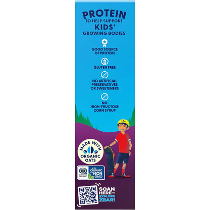 Zbar Protein Chocolate Chip - Non-GMO Protein Snack Bar for Health-Conscious Families, USDA Organic Oats (15 Pack)