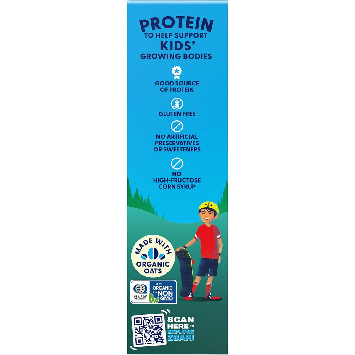 Zbar Protein – Sideline Snack for Youth Sports Days, Individually Wrapped Bars (15 Pack)