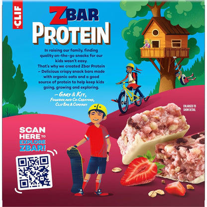 Zbar Protein - Strawberries 'N Creme - Birthday Snack Box for Playdates and Parties, 5-Pack Bars