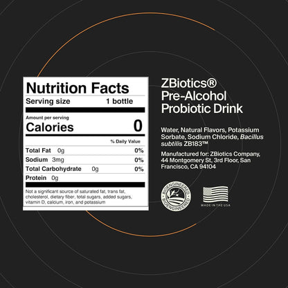 ZBiotics Pre-Alcohol Probiotic — Nightly Wellness Ritual for Social Drinkers Who Wake Up Clear-Headed