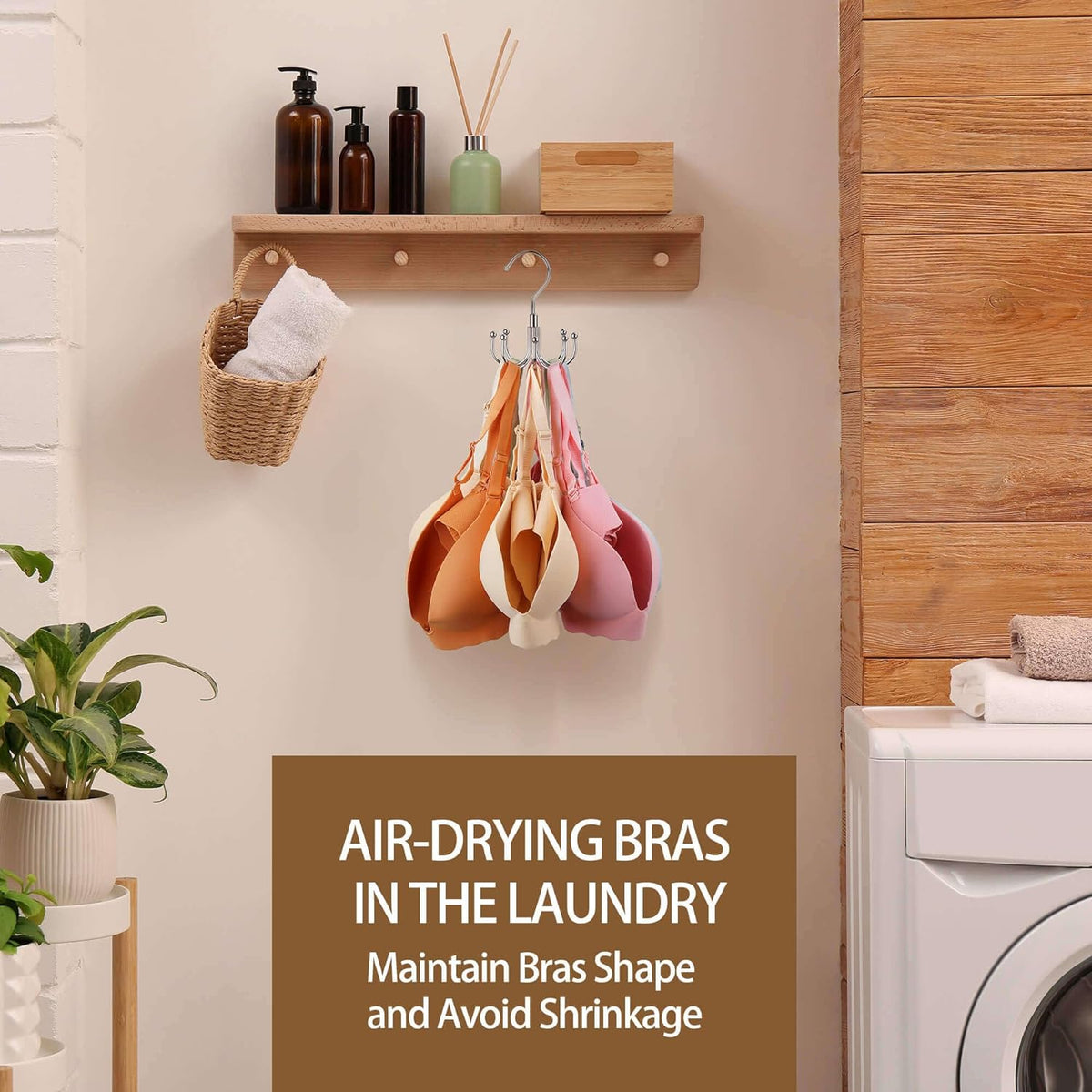 ZEDODIER Vertical Bra Storage Hanger – One-Step Selection Organizer for Daily Outfit Planning