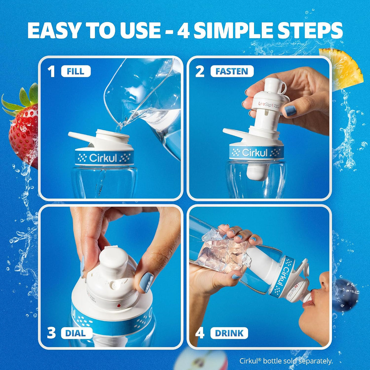 zero-calorie, no-sugar formulas with no artificial flavors or artificial colors