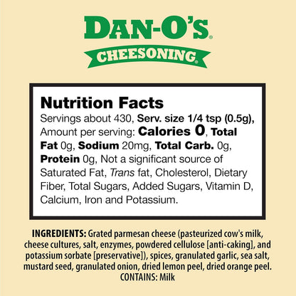 zero-calorie, sugar-free nutritional profile