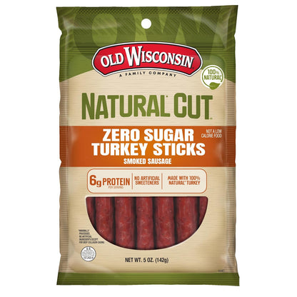 zero grams of sugar per serving (turkey, sea salt, and spice-based formula)