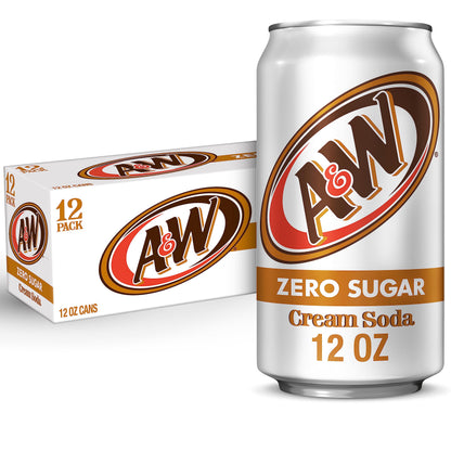 Zero Sugar Cream Soda - 12 Fl Oz (Pack of 12)