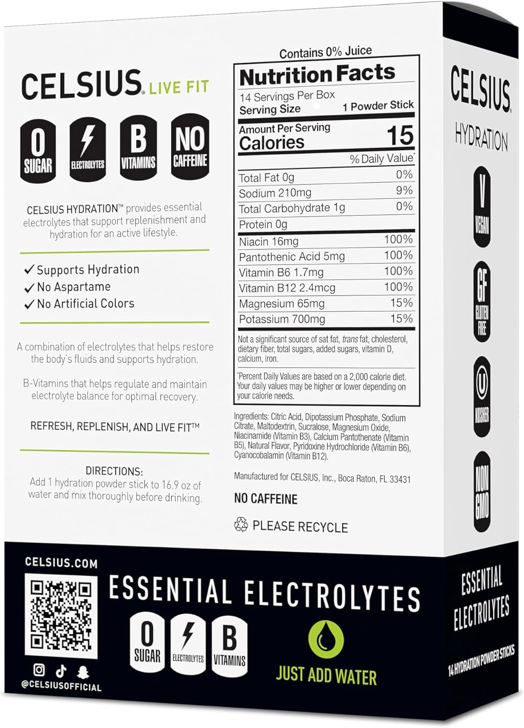 zero-sugar formula sweetened with sucralose