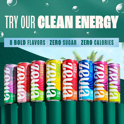 Zevia Rainbow Variety Zero Sugar Soda 24-Pack – Lightweight 12 oz Cans for Outdoor Dining Road Trips and Tailgates