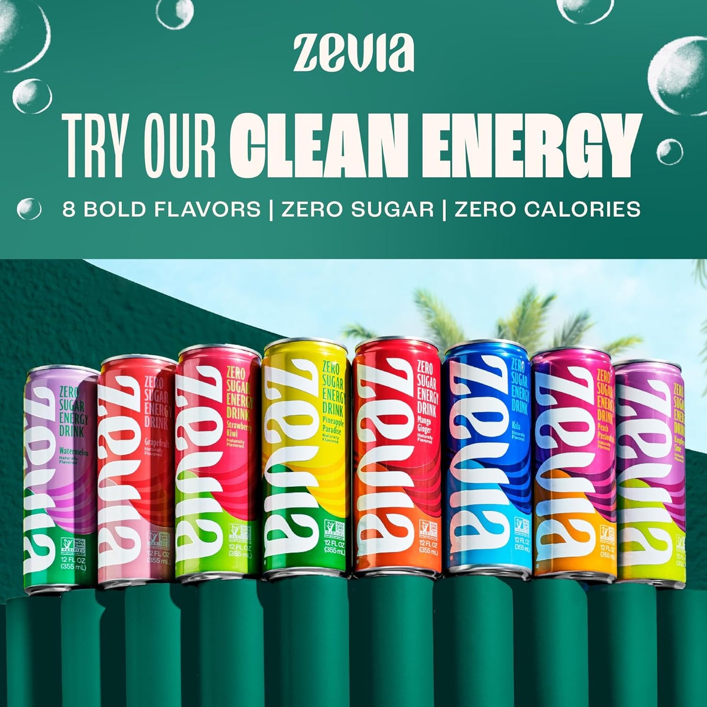 Zevia Stevia Soda 12-Pack – Portable Beverage for Picnics and Tailgates