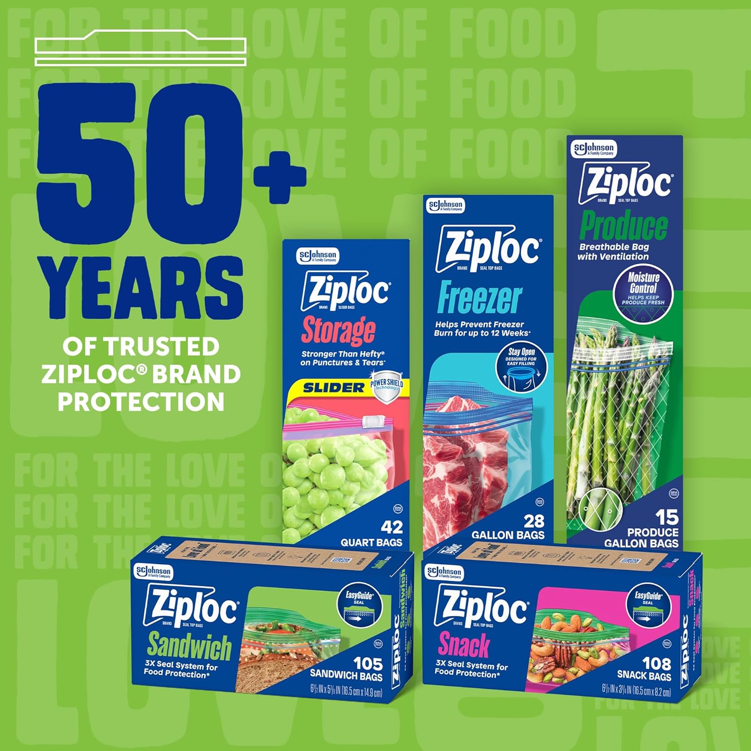 Ziploc Grip 'n Seal Storage Bags for Patio Lunches and Outings – Versatile Reusable Bags Beyond the Kitchen