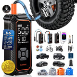 OlarHike Portable Air Compressor – Safer Than Foot Pumps and Gas Station Compressors, Battery Powered for Breakdown Preparedness