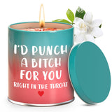 Olly&Pop Gardenia Candle – Romantic Birthday Gift for Mom, Sister, or Best Friend in Rose Gold Tin