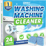 Washing Machine Cleaning Tablets – Household Washer Maintenance, Septic-Safe Bulk Supply, 24 Count