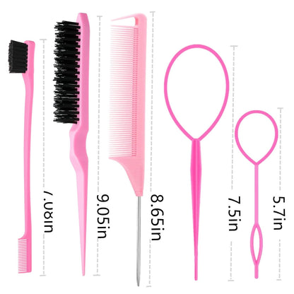 ZVOREI 8-Piece Hair Braiding Set – Housewarming and Self-Care Gift for Best Friends, Beginner-Friendly DIY Hairstyle Tools